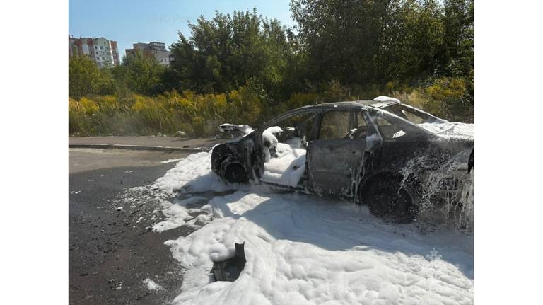 Спасатели потушили вспыхнувший на Романа Брянского автомобиль