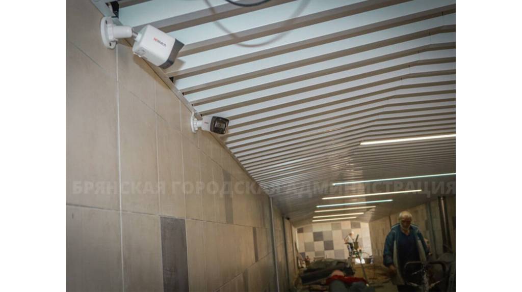 В подземном переходе на Полтиннике в Брянске установили систему видеонаблюдения