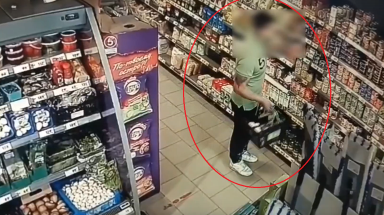 В Брянске любитель бесплатных продуктов не скрылся от камер видеонаблюдения