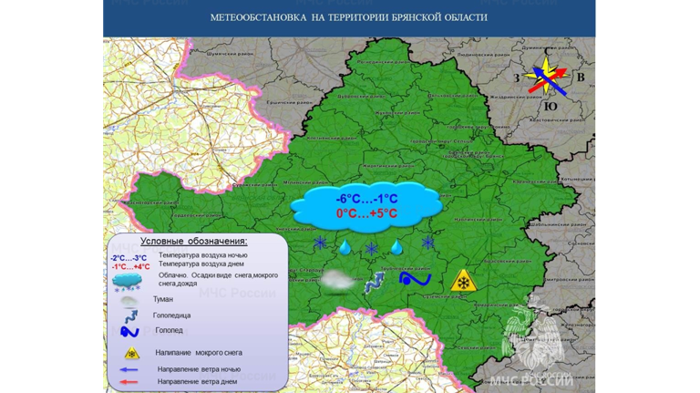 Брянцам на Рождество обещают дождь и +5ºC