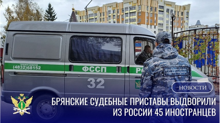 С начала года 45 нелегалов отправили на родину из Брянщины