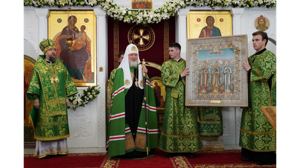 Брянский митрополит Александр принял участие в праздничной литургии в Полоцком монастыре