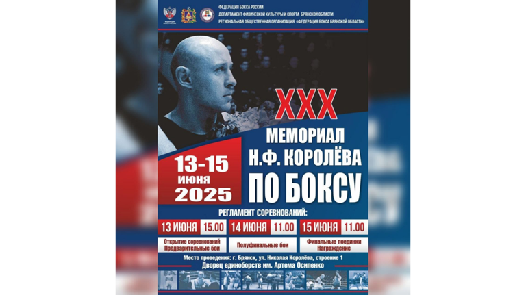 В Брянске с 13 по 15 июня пройдет XXX мемориал Николая Королева по боксу