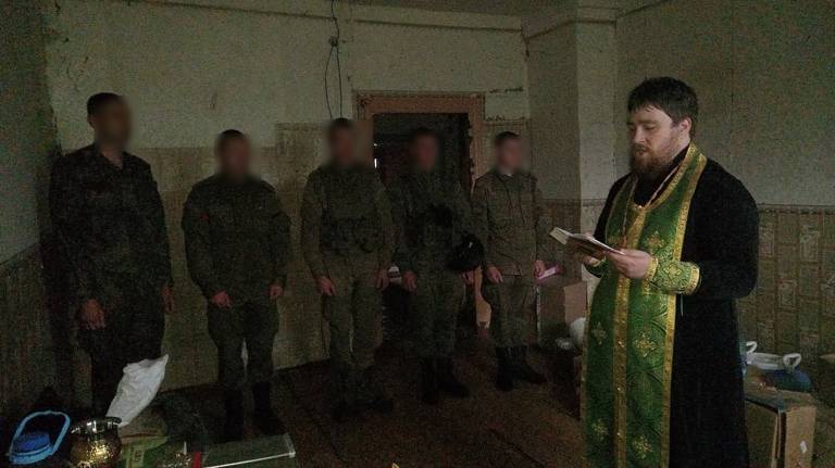 Брянский священник посетил военнослужащих группировки войск армии «Север»