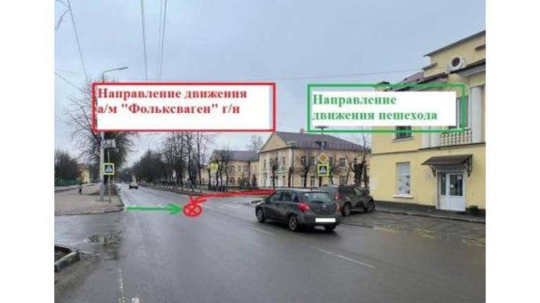 В Брянске на улице Пушкина легковушка сбила перебегавшую дорогу пенсионерку