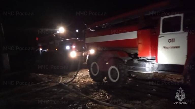 В Климовском районе сгорел жилой дом: есть пострадавший