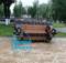 В парке железнодорожников города Брянска появилась скамейка-локомотив
