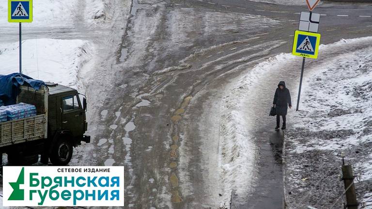 МЧС предупредило брянцев о дожде со снегом и гололедице 13 февраля