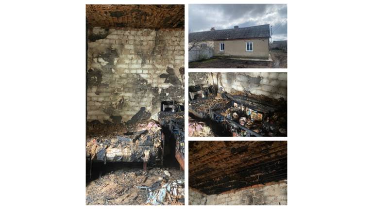 В Клинцовском районе потушили пожар в частном жилом доме