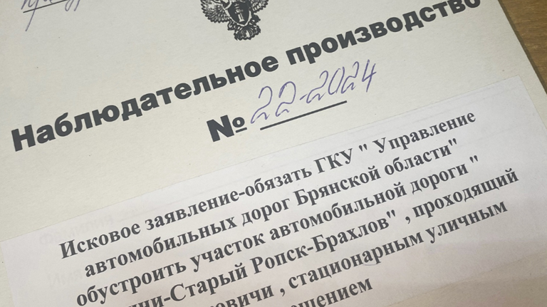 Суд обязал осветить дорогу в брянском селе Сачковичи