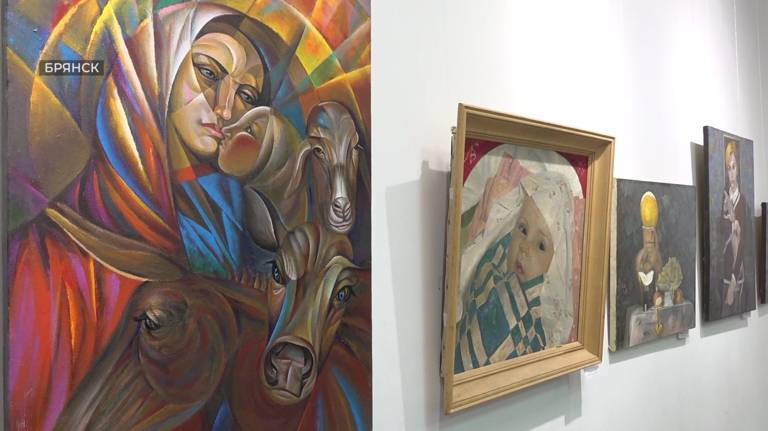 Выставка картин Владимира Бурдина "Разночтение недосказанного" открылась в Брянске (ВИДЕО)