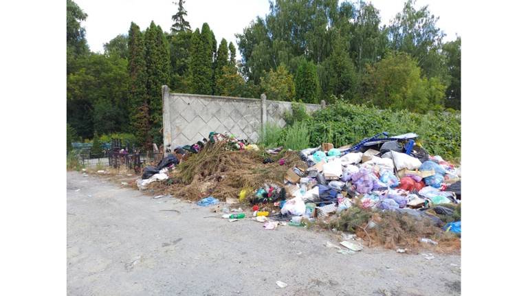 Брянцев возмутила свалка на кладбище в Бежичах