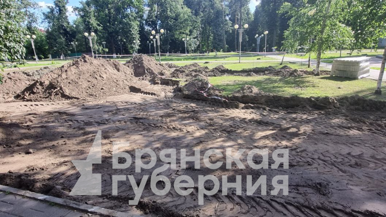 В роще Лесные сараи в Брянске готовят площадку под памятник пограничникам