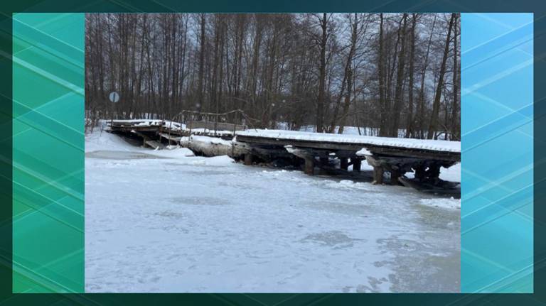 В Мглинском районе прокуратура потребовала отремонтировать убитый деревянный мост