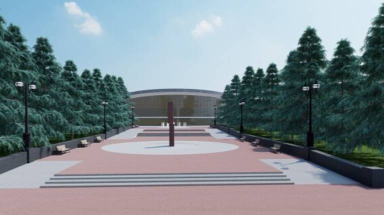 По проекту благоустройства перед цирком в Брянске запланировано построить фонтан