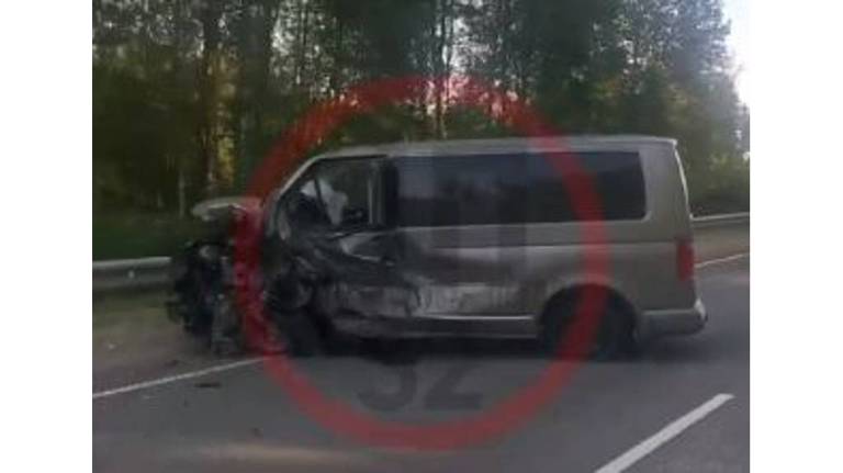 Опубликовано видео страшного ДТП на трассе Брянск-Калуга