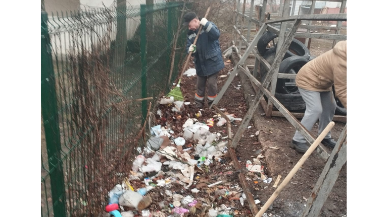 После жалоб жильцов в центре Брянска убрали переполненные контейнеры