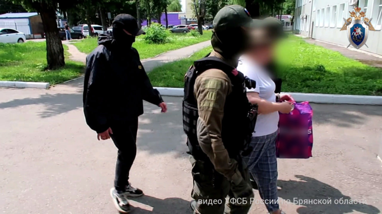 Появилось видео задержания сливавшей персональные данные брянцев экс-полицейской