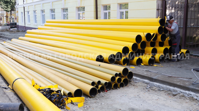 В Брянске на улице Горького начали перекладывать газопровод