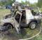 В Карачевском районе сгорел легковой автомобиль
