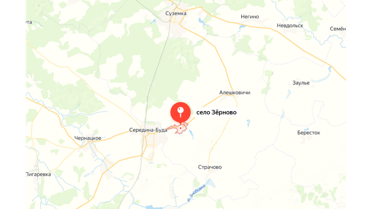 Об украинской атаке по брянскому селу Зерново сообщил телеграм-канал