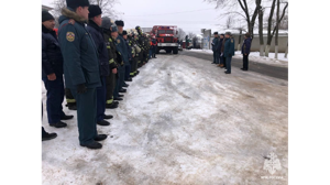 На базе Новозыбковской райбольницы состоялось тренировочное пожарно-тактическое учение