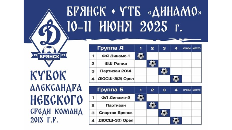 В Брянске состоится Кубок Александра Невского по футболу среди детских команд