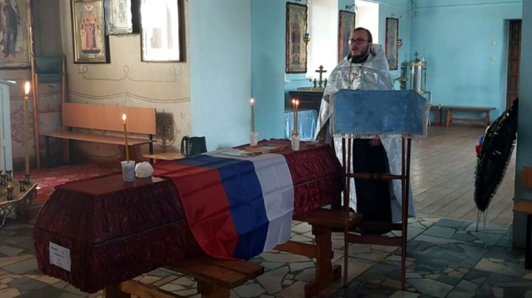 В Навле простились с 58-летним участником СВО Сергеем Колитко