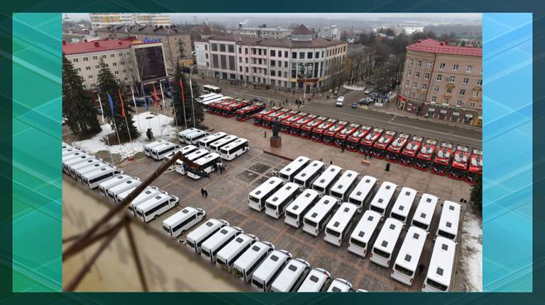 Брянским предприятиям и муниципалитетам передали 23 троллейбуса и 65 автобусов