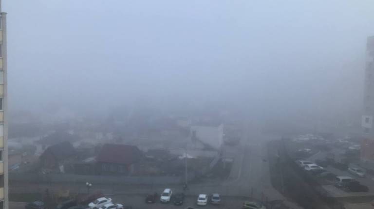 Утром 8 апреля Брянск накрыл густой туман