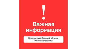 В Брянской области объявлена ракетная опасность