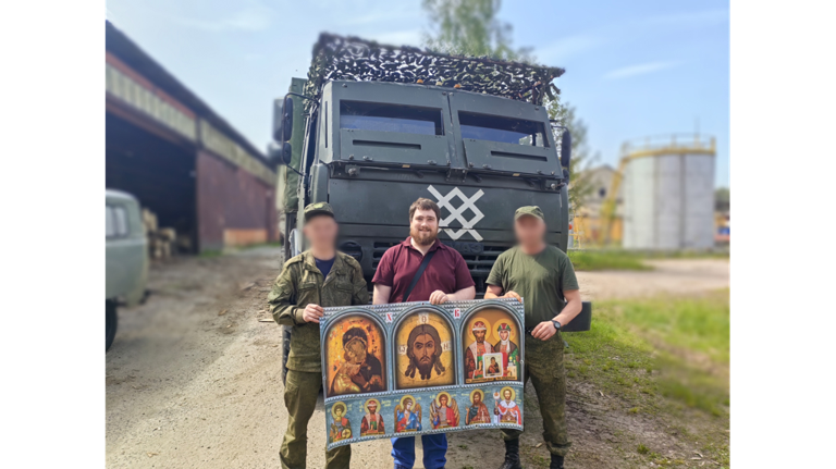 Брянский священник передал пиломатериалы подразделению группировки «Север»