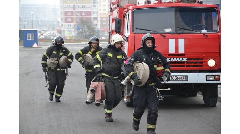 В Брянске потушили «пожар» в гостинице Дворца единоборств