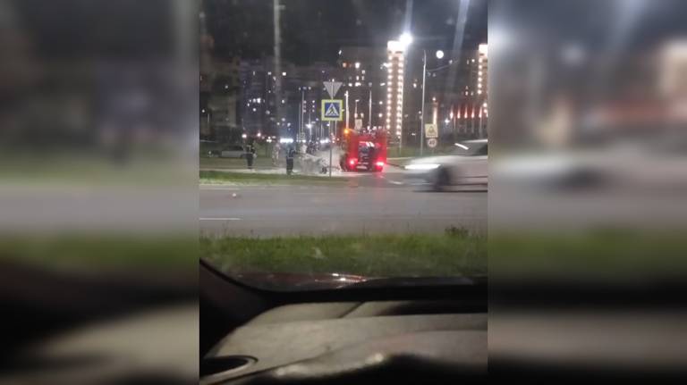 Вечером 28 мая в Брянске сгорел мотоцикл