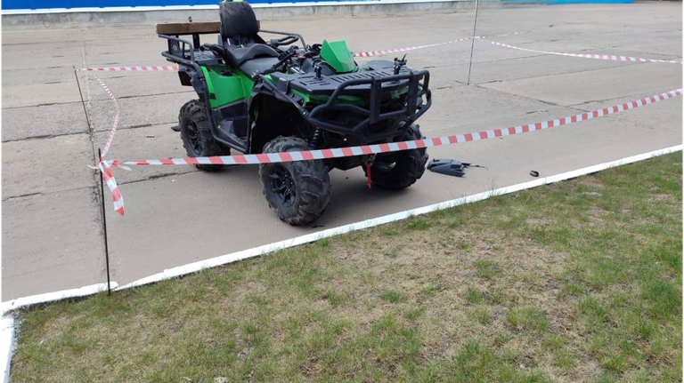 Перевернувшийся под Жуковкой квадроцикл едва не угробил водителя