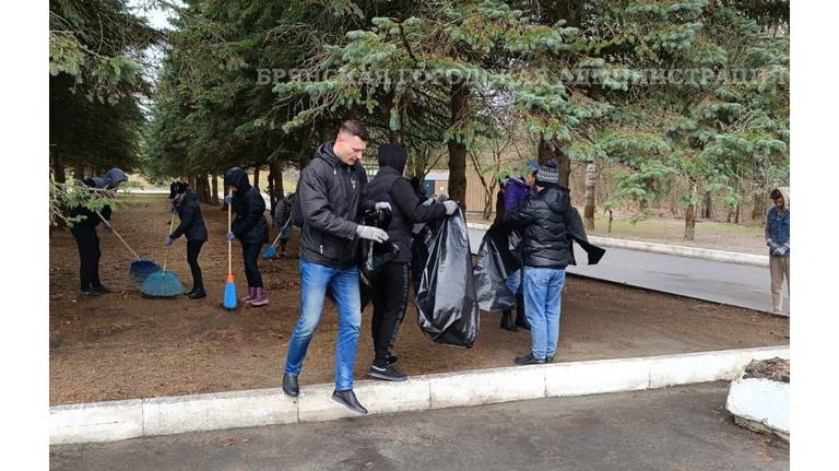 В Брянске на первом общегородском субботнике собрали 849 кубометров мусора