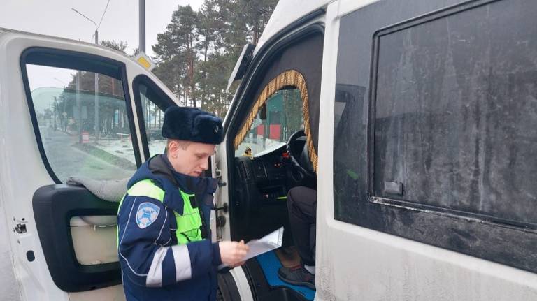 В Брянске полицейские оштрафовали двоих водителей маршруток
