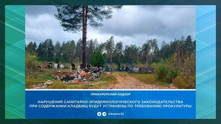Суд обязал ликвидировать свалки на кладбищах в брянском поселке Ивот