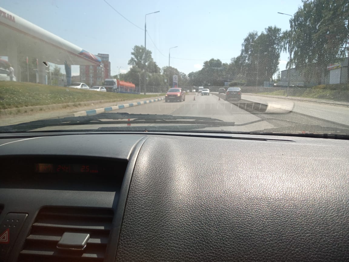 Дорожный ремонт на окраине Брянска запутал автомобилистов