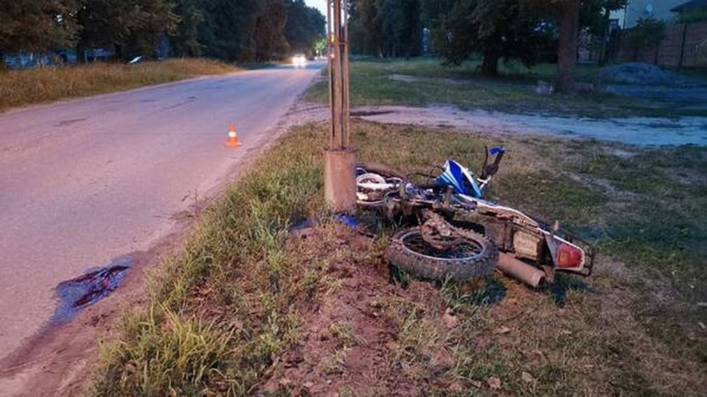 В брянском посёлке Белые Берега погиб в результате ДТП 51-летний мотоциклист