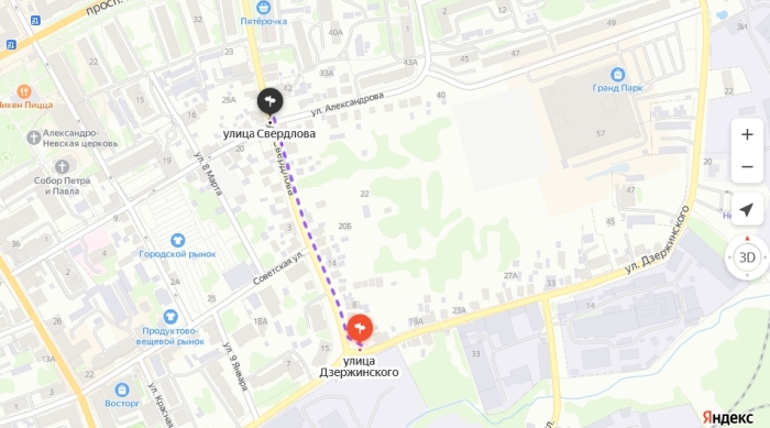 В Клинцах по улице Свердлова временно закрывают движение автотранспорта