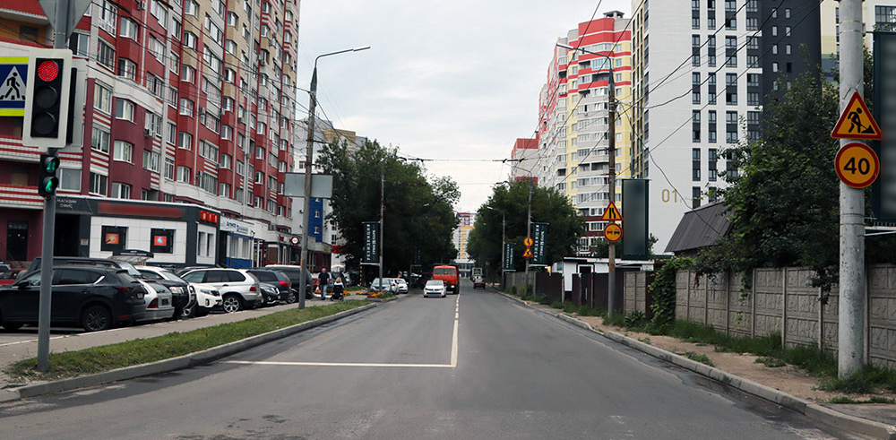 В Брянске провели капремонт участка дороги на улице Степной
