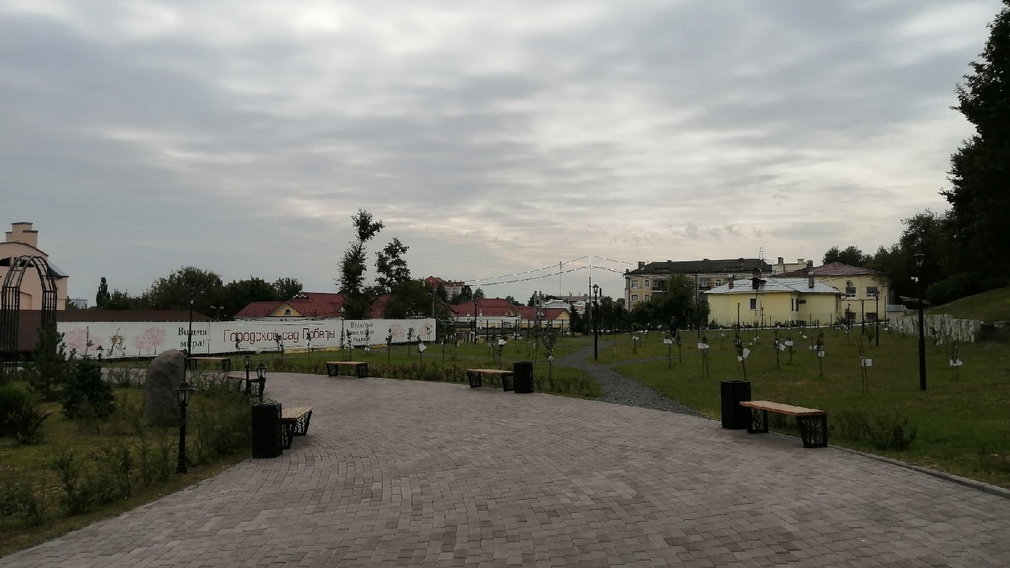 В Брянске продолжат озеленение Сада Победы