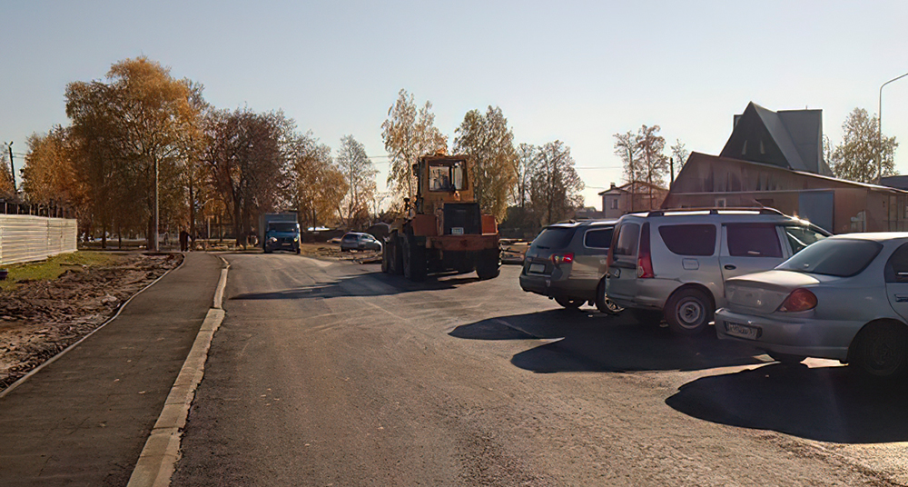В Суземске дорогу по улице Советской отремонтировали более чем за 4 миллиона рублей