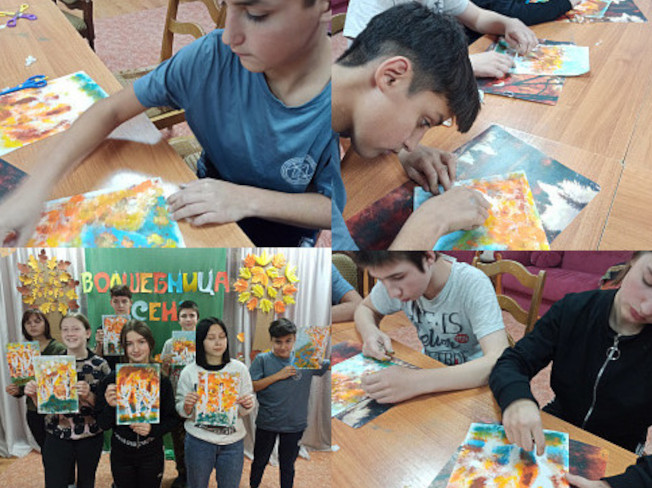В Почепском районе школьников учили рисовать чем и как угодно