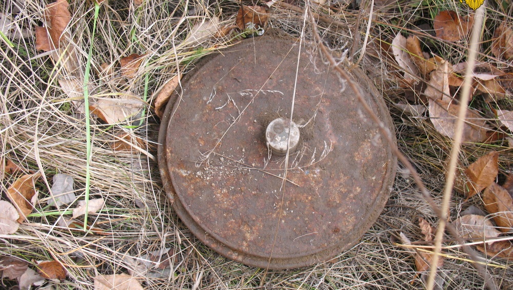 В Навлинском районе нашли противотанковую мину времен войны