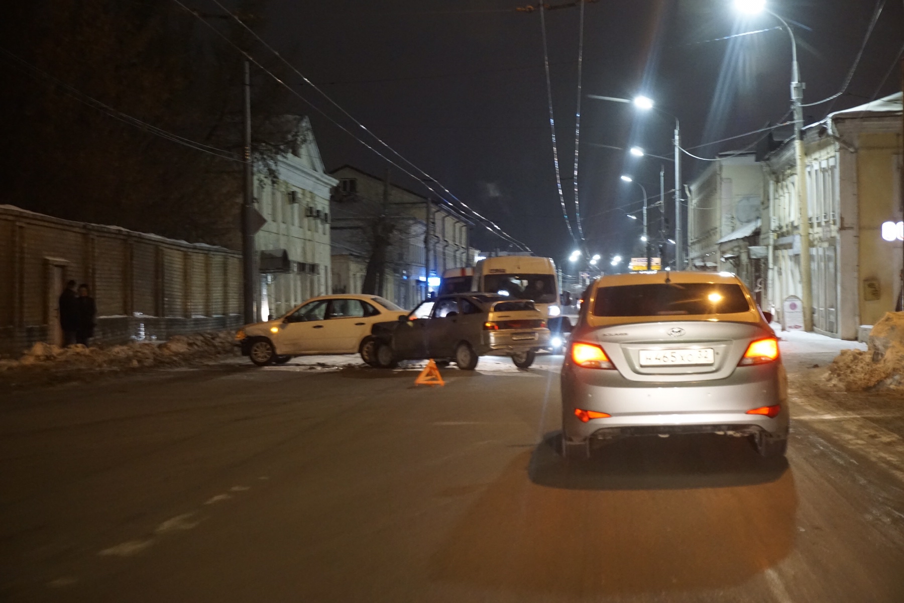 Из-за ДТП на улице Калинина в Брянске образовался затор