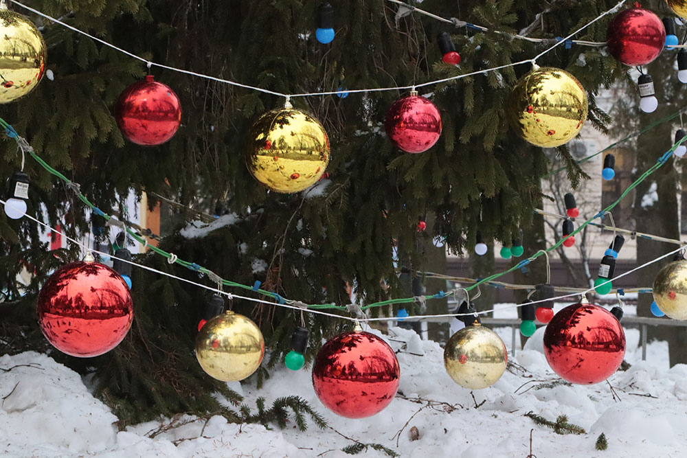 В Брянске откроют 10 новогодних общественных елок