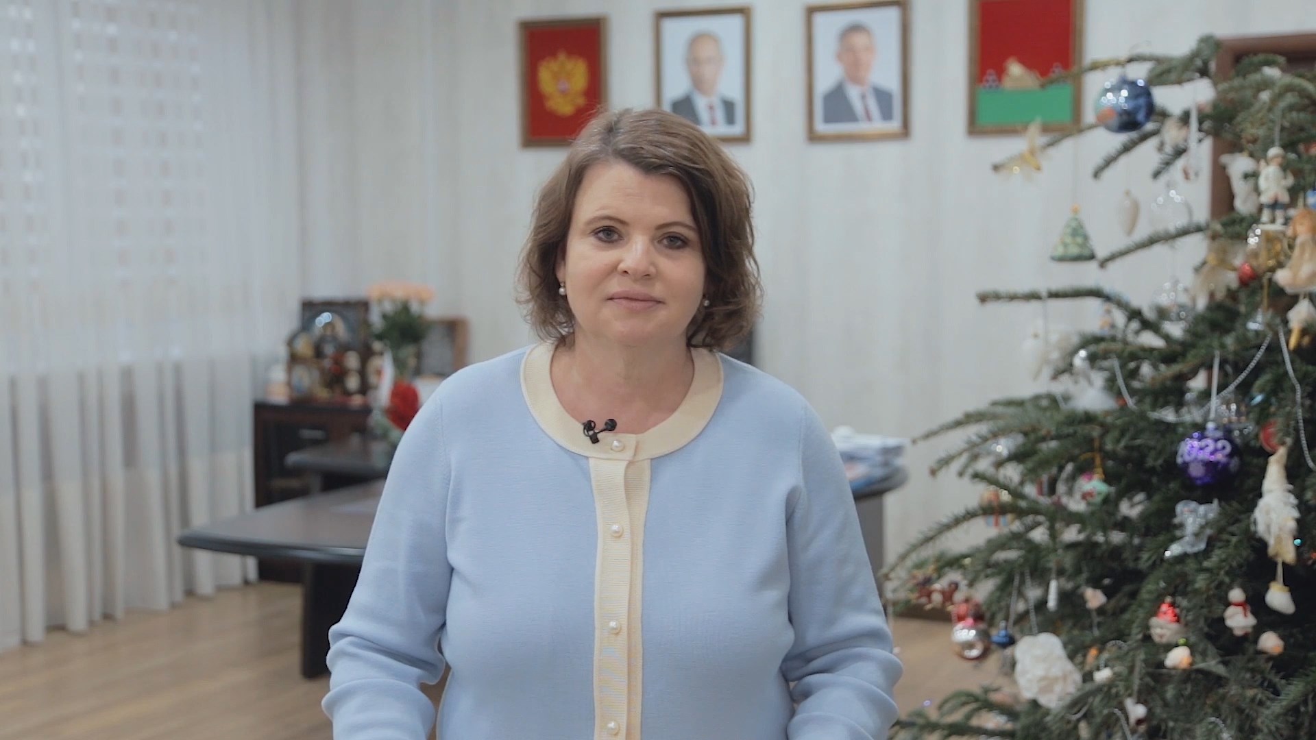 Глава Брянска Марина Дбар поздравила жителей города с Новым 2022 годом
