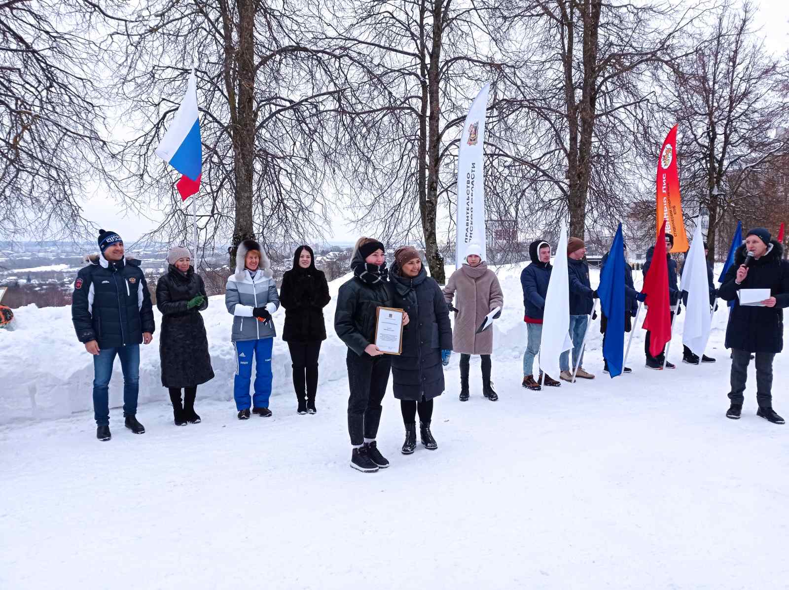 В Брянске студенты собрались на День зимних видов спорта